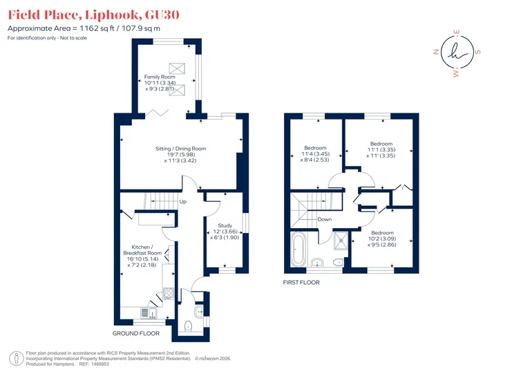 Floorplan 1 for Field Place, Liphook, GU30