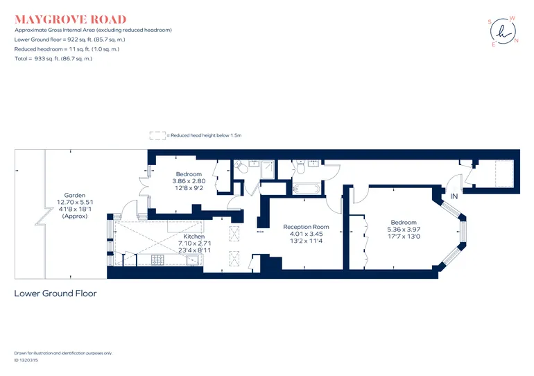 Floorplan 1 for Maygrove Road, London, NW6