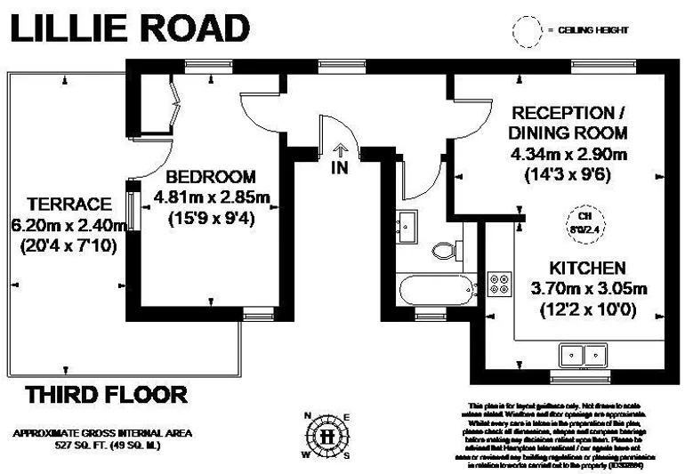 Floorplan 1 for Lillie Road London SW6
