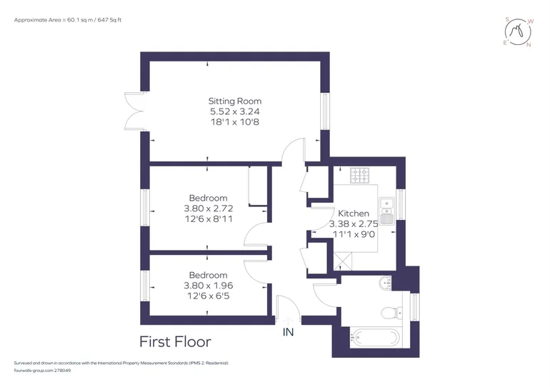 Floorplan 1 for Garstons Way, Holybourne, GU34