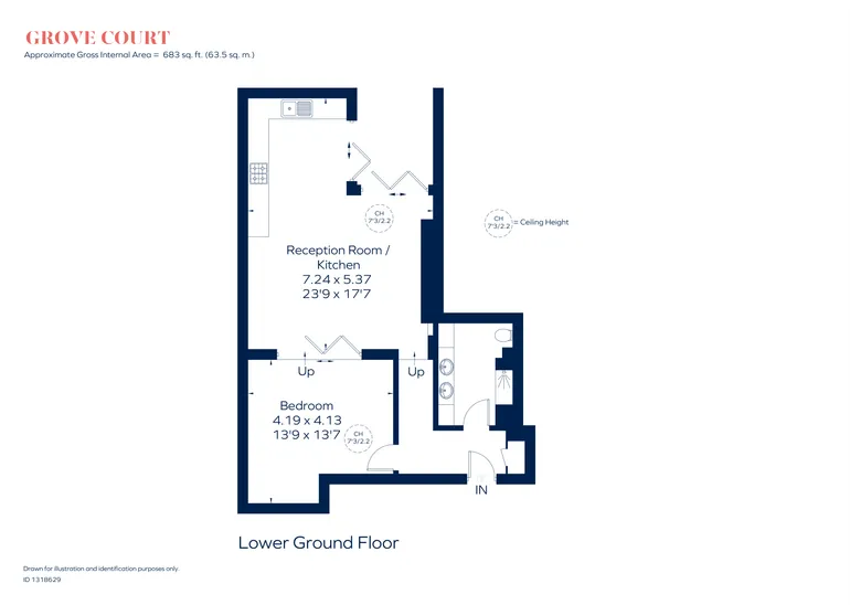 Floorplan 1 for Larkhall Rise London SW4