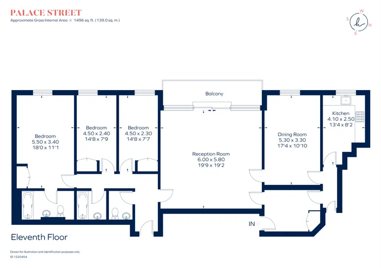 Floorplan 1 for Palace Street London SW1E