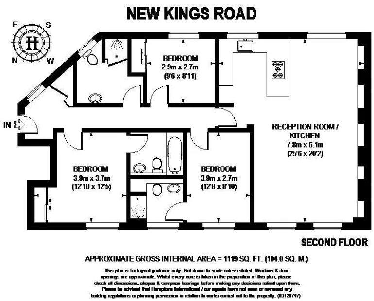 Floorplan 1 for New Kings Road London SW6