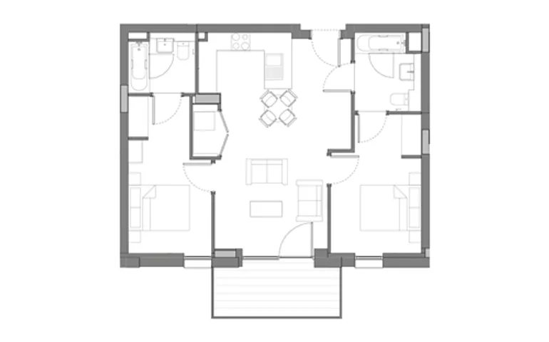 Floorplan 1 for 1 Barking Wharf Square Barking IG11