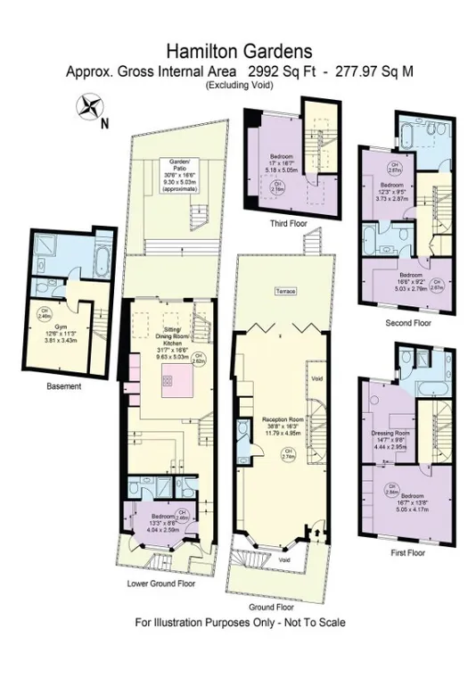 Floorplan 1 for Hamilton Gardens London NW8