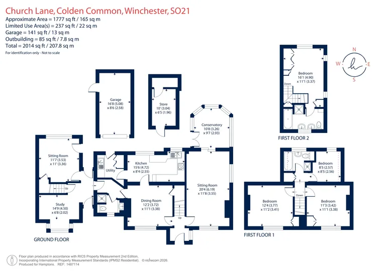Floorplan 1 for 94 Church Lane, Winchester, SO21