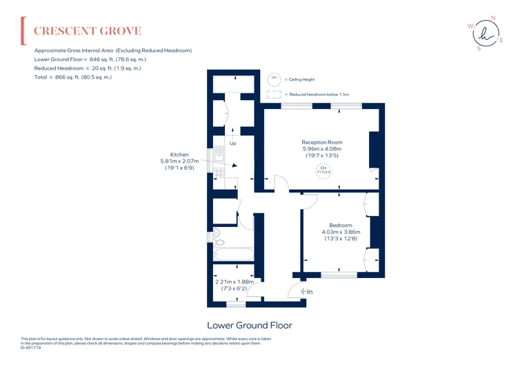 Floorplan 1 for Crescent Grove, London, SW4