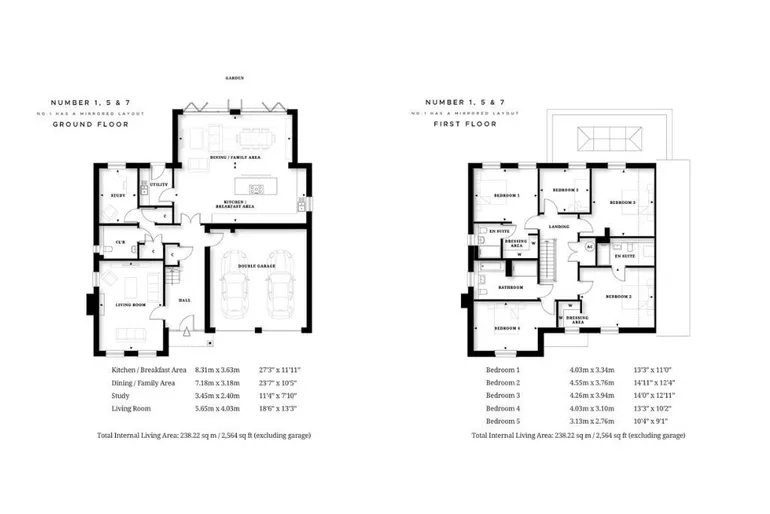 Floorplan 1 for Oakland Grove, Ridgley Road, Godalming, GU8
