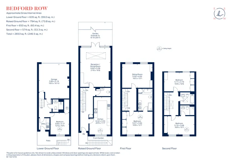 Floorplan 1 for Bedford Row, London, SE1
