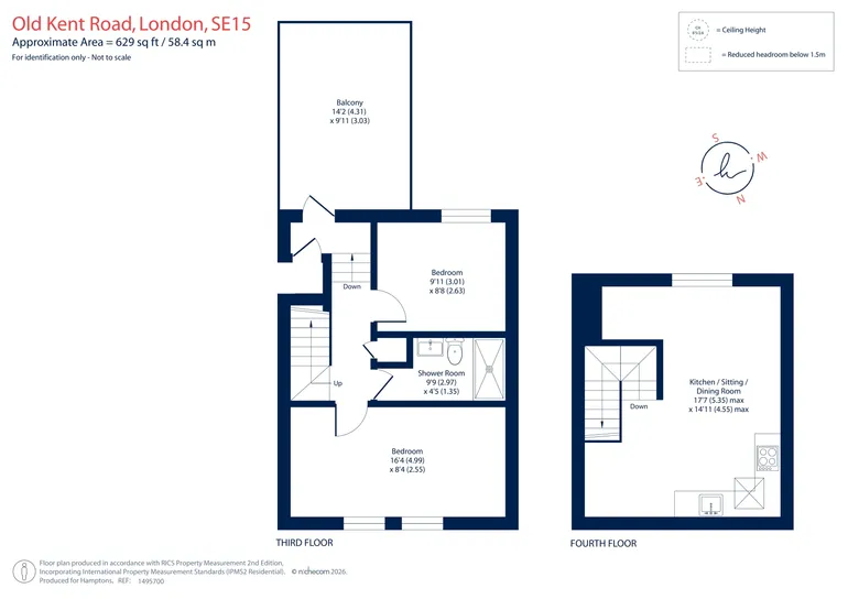 Floorplan 1 for Old Kent Road, Peckham, SE15