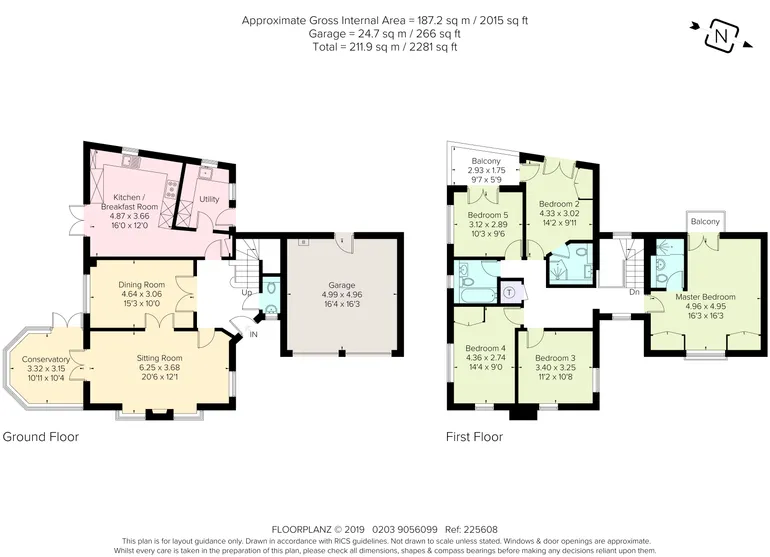Floorplan 1 for Gowrie Place Caterham CR3