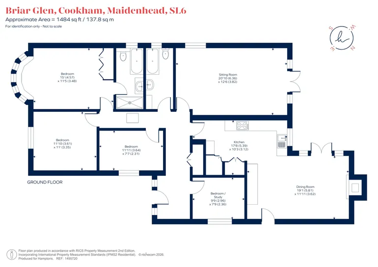 Floorplan 1 for Briar Glen, Cookham, Maidenhead, SL6