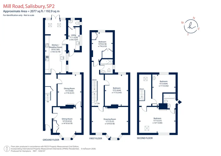Floorplan 1 for Mill Road, Salisbury, SP2