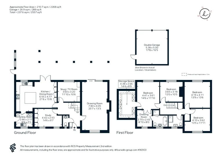 Floorplan 1 for Lees Hill, South Warnborough, RG29