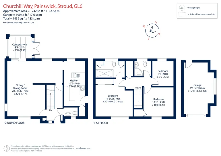Floorplan 1 for Churchill Way, Painswick, Stroud, GL6