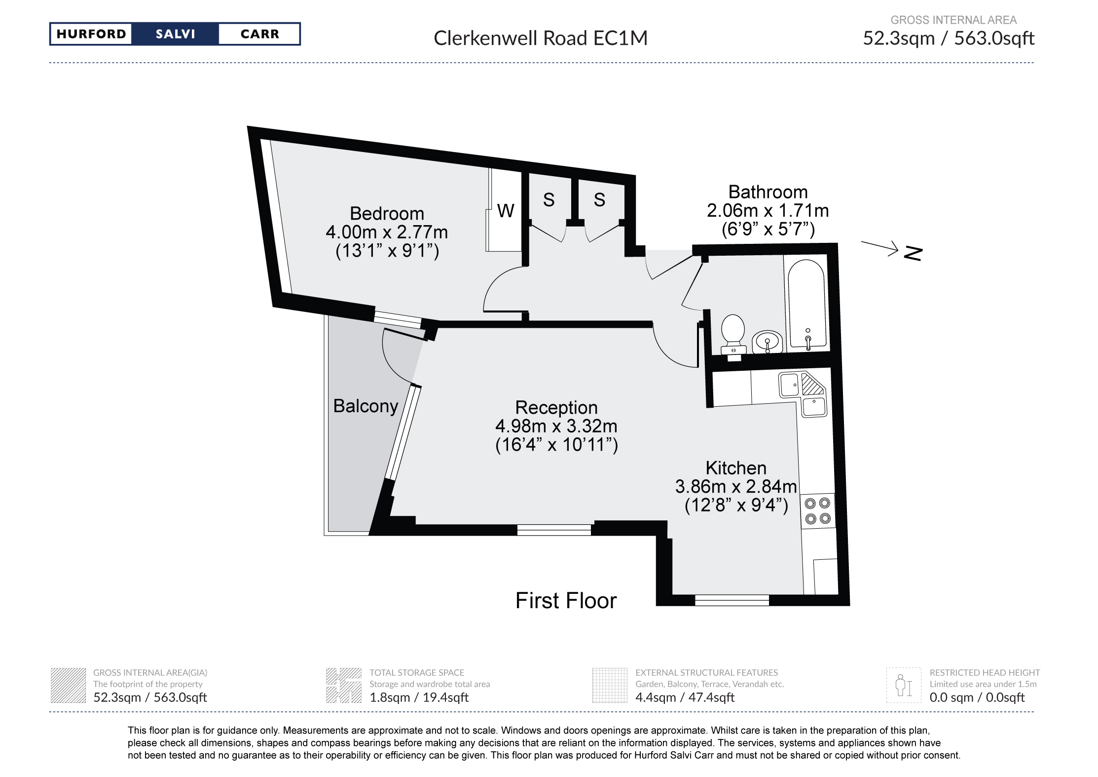 Clerkenwell Rd, Clerkenwell, London, EC1M floorplan