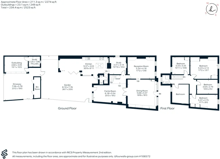 Floorplan 1 for Thames Street, Hampton, TW12