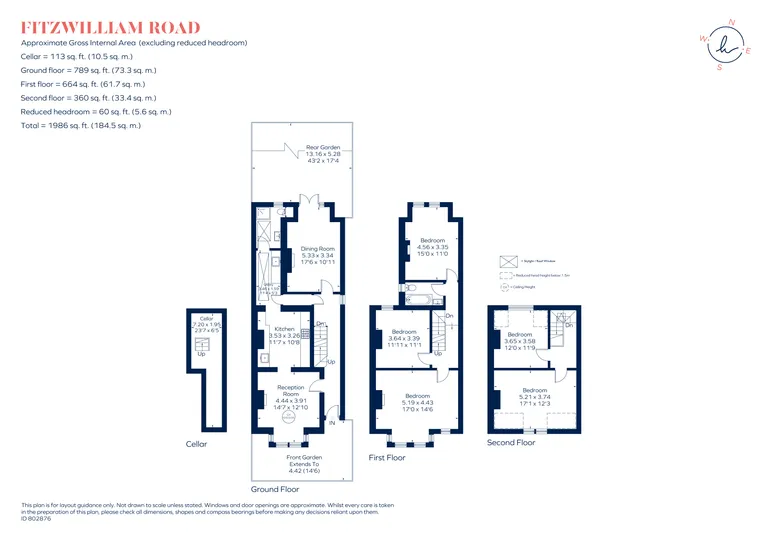 Floorplan 1 for Fitzwilliam Road, SW4