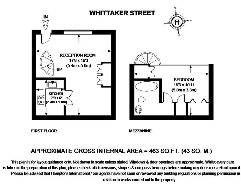 Floorplan 1 for Whittaker Street London SW1W