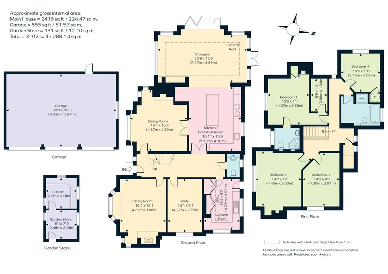 Floorplan 1 for Woodman Lane, Sparsholt, SO21