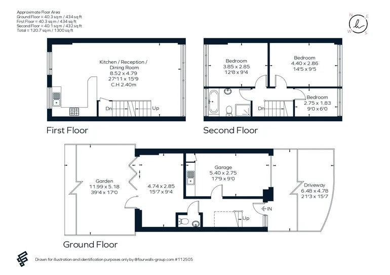 Floorplan 1 for Half Moon Lane, London, SE24