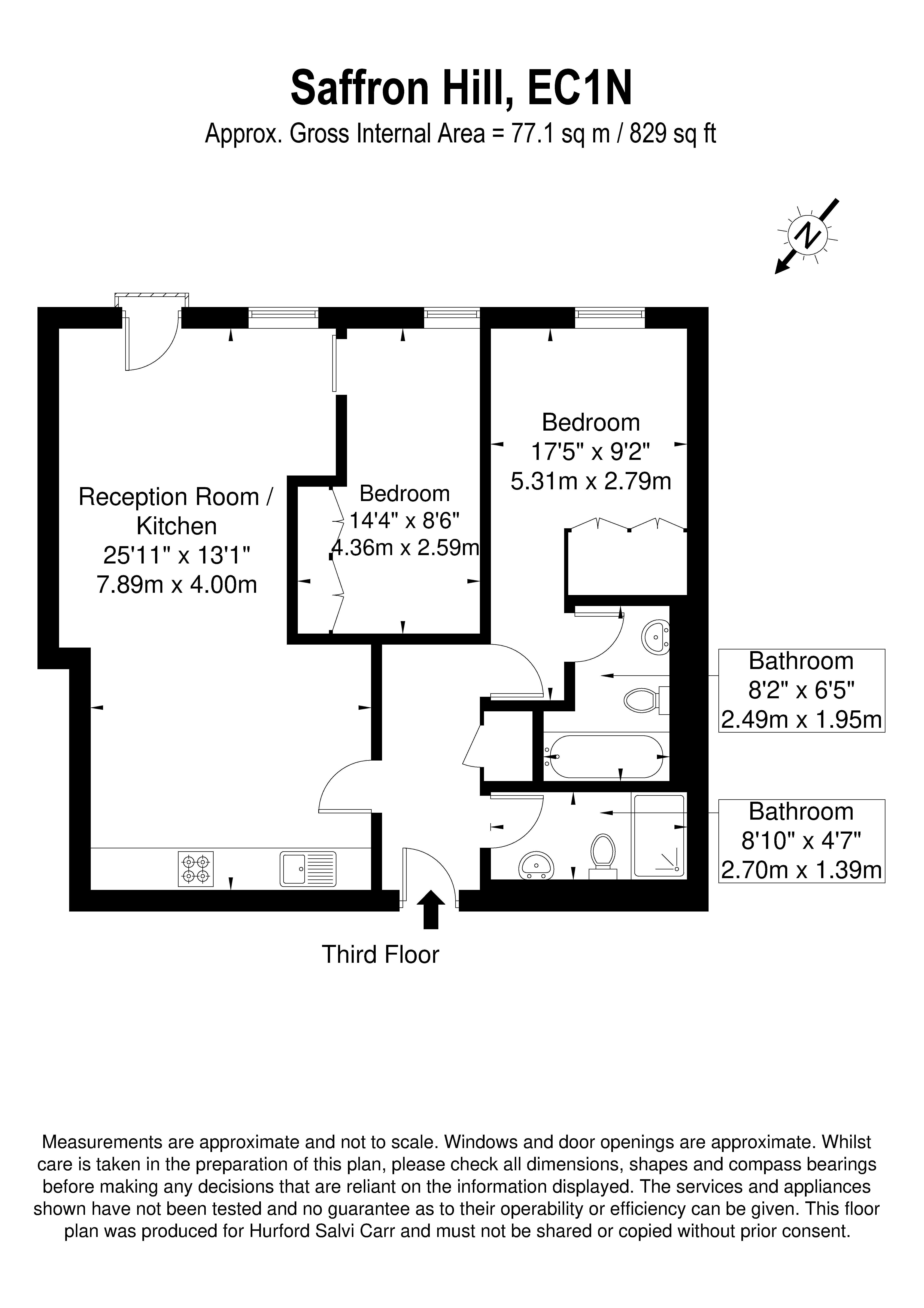 Saffron Hill, Clerkenwell, London, EC1N floorplan