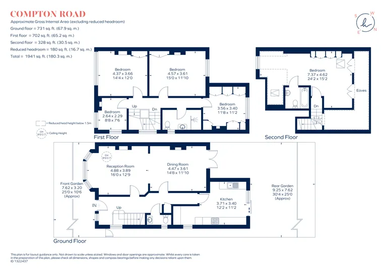 Floorplan 1 for Compton Road, London, SW19