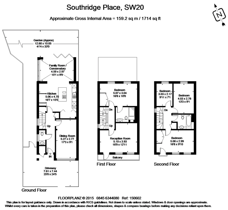 Floorplan 1 for Southridge Place, LONDON, SW20