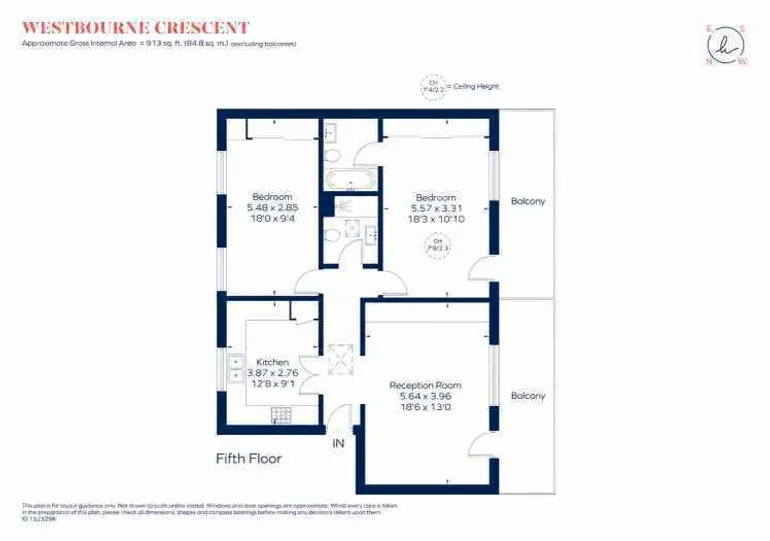 Floorplan 1 for Westbourne Crescent, London, W2