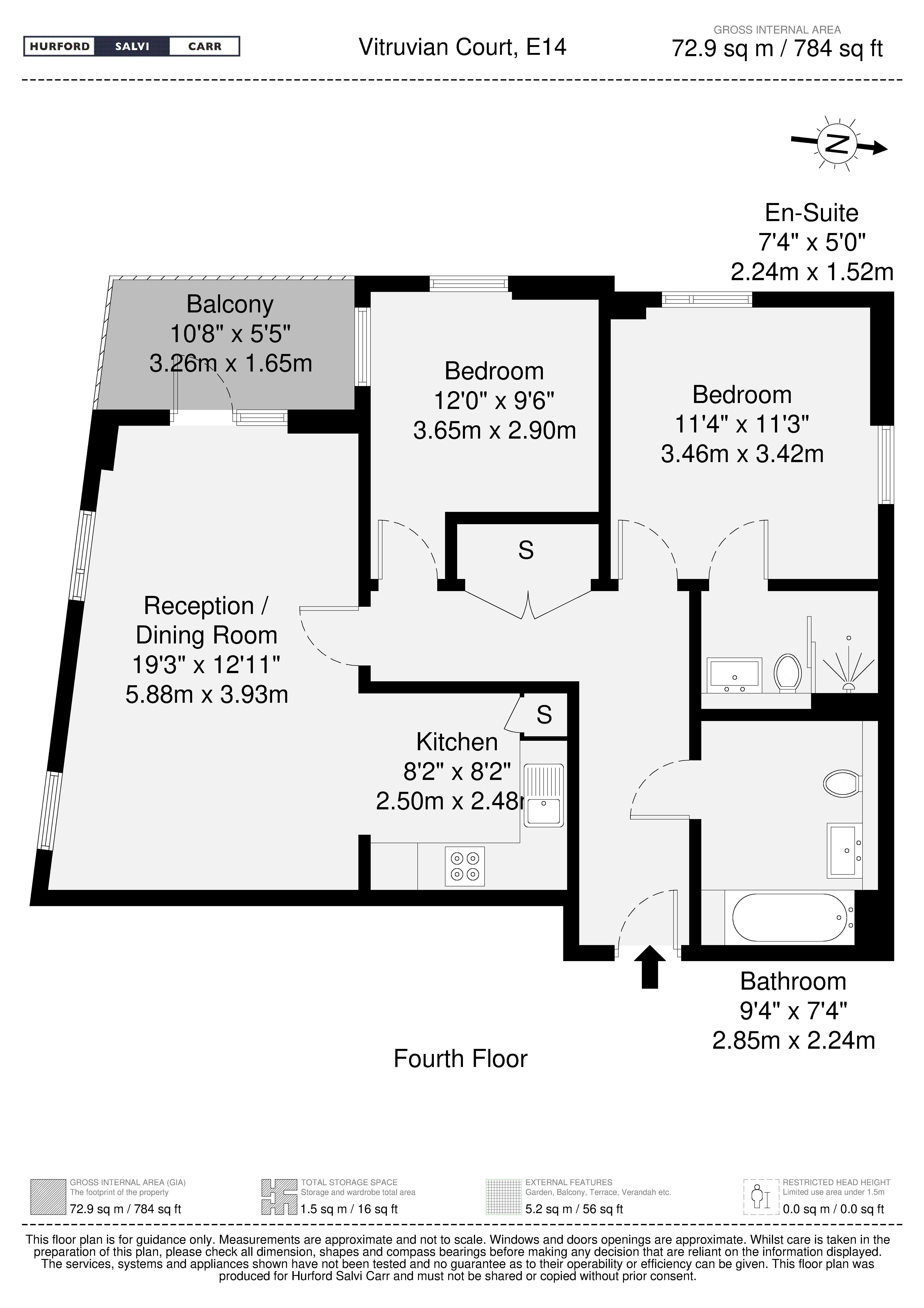 Vitruvian Court, Limehouse Basin, London, E14 floorplan