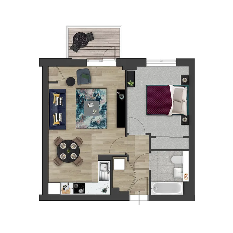 Floorplan 1 for Desborough Road High Wycombe HP11
