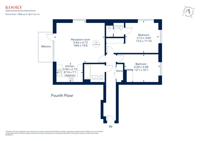 Floorplan 1 for Desborough Road High Wycombe HP11