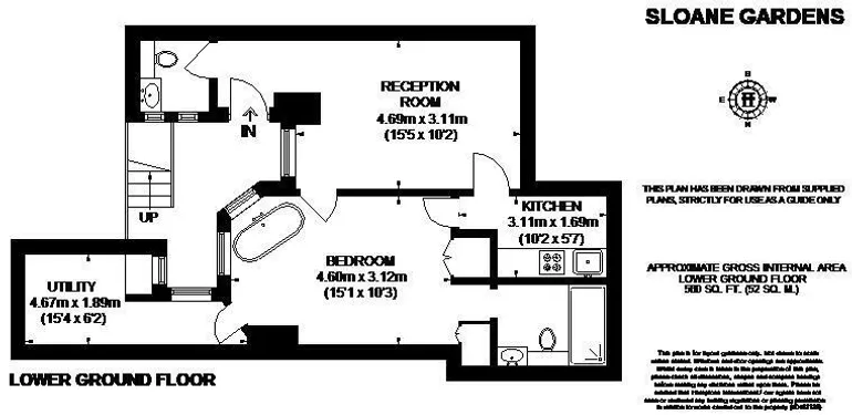 Floorplan 1 for Sloane Gardens Chelsea SW1W