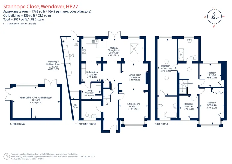Floorplan 1 for Stanhope Close Aylesbury HP22