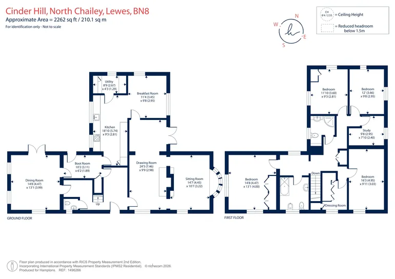 Floorplan 1 for Cinder Hill, North Chailey, BN8