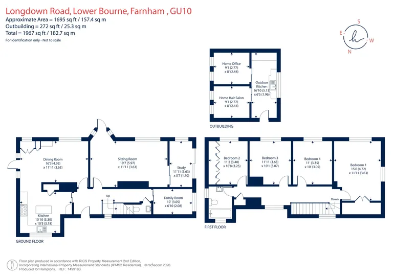 Floorplan 1 for Longdown Road, Lower Bourne, Farnham, GU10