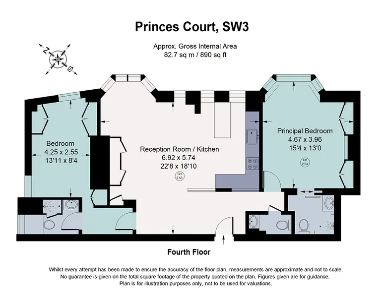 Floorplan 1 for Brompton Road, London, SW3