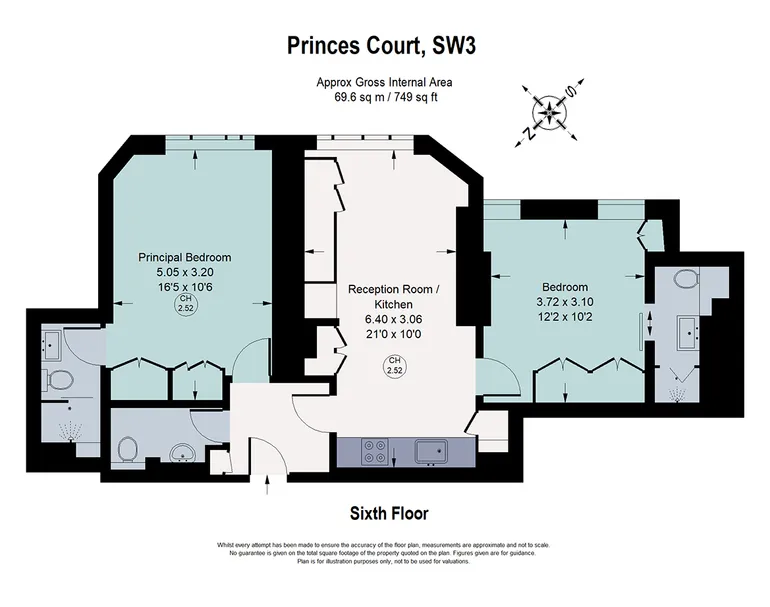 Floorplan 1 for Brompton Road, London, SW3