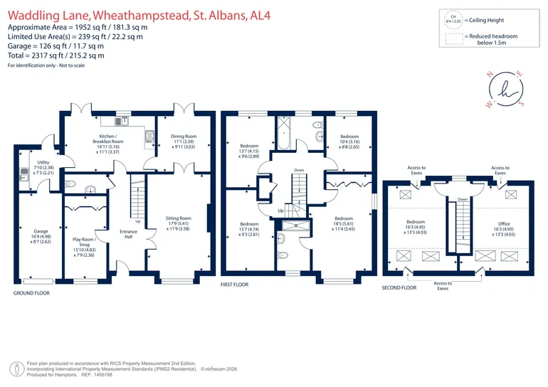Floorplan 1 for Waddling Lane, Wheathampstead, AL4