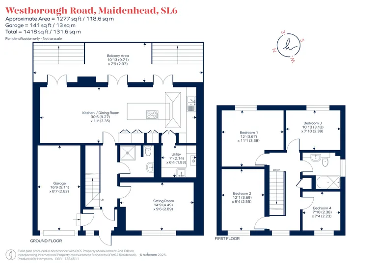 Floorplan 1 for Westborough Road, Maidenhead, SL6