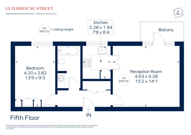 Floorplan 1 for Guildhouse Street, London, SW1V