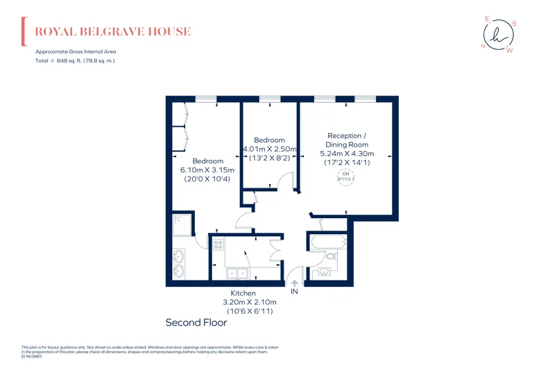 Floorplan 1 for Hugh Street Pimlico SW1V