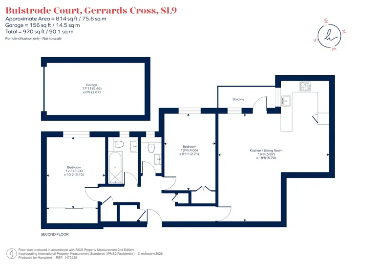 Floorplan 1 for Bulstrode Court Gerrards Cross SL9