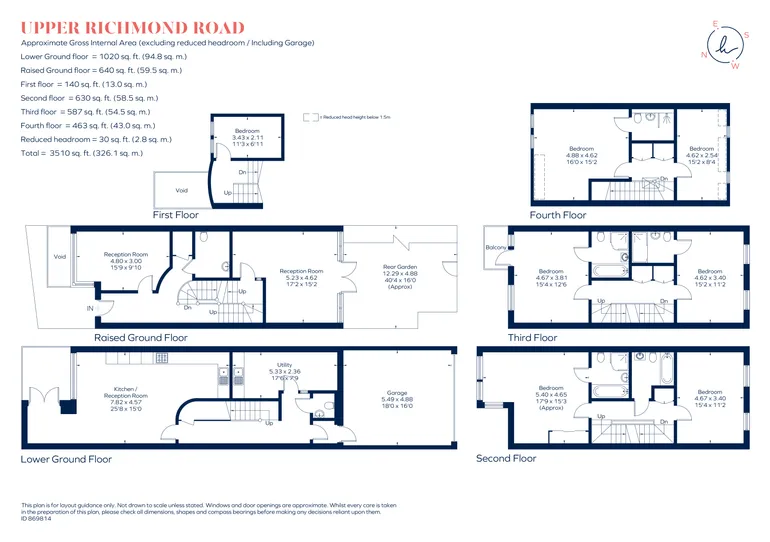 Floorplan 1 for Upper Richmond Road London SW15