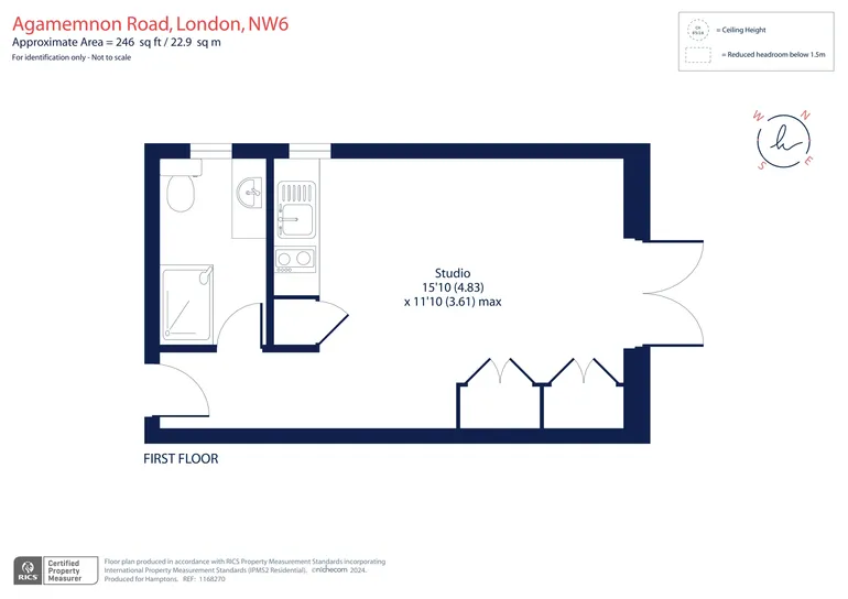 Floorplan 1 for Agamemnon Road London NW6