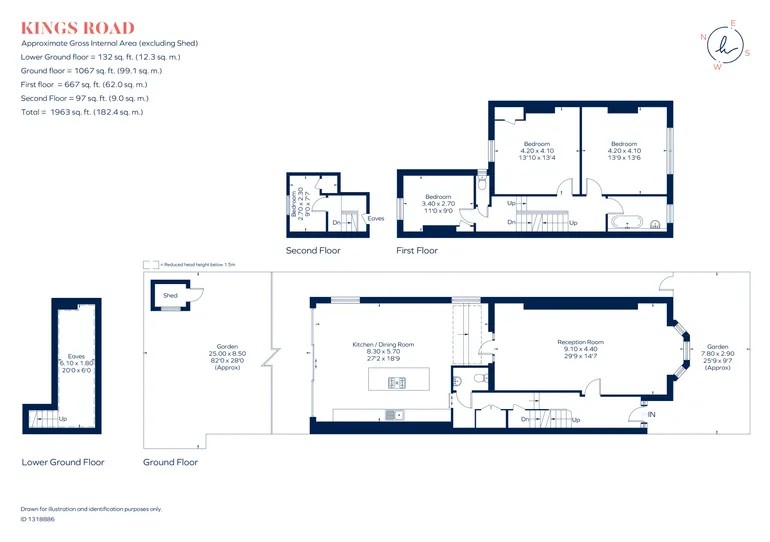 Floorplan 1 for Kings Road Kingston Upon Thames KT2