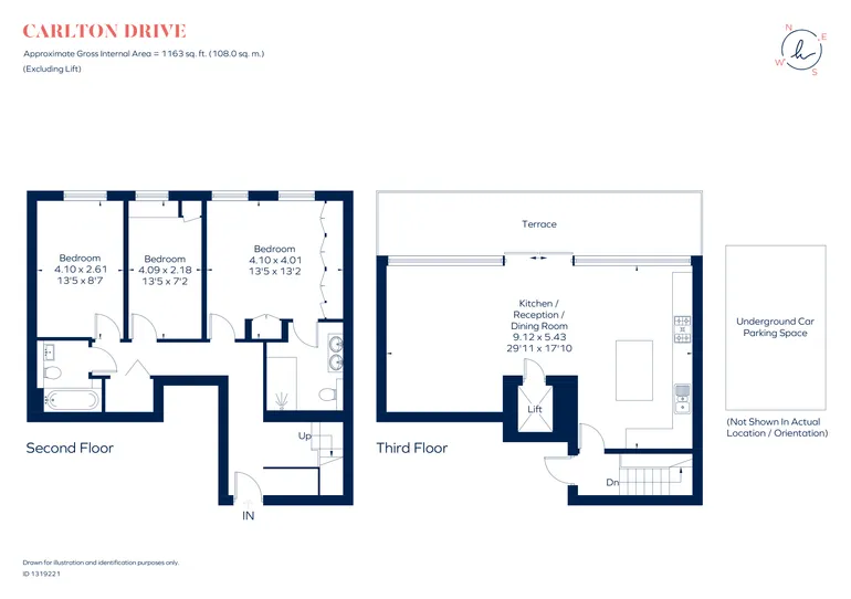 Floorplan 1 for Carlton Drive, London, SW15