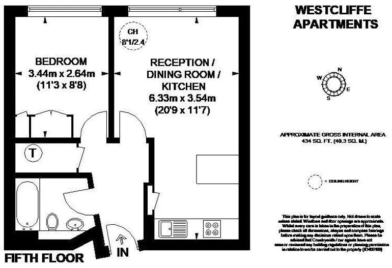 Floorplan 1 for South Wharf Road Paddington W2