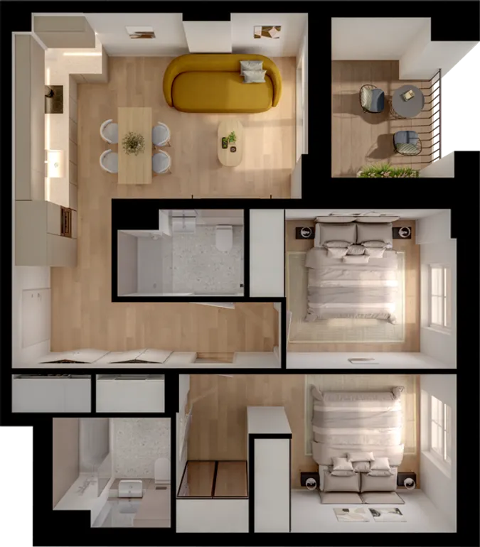 Floorplan 1 for Momento Hayes, 4 Masonry Place London UB3