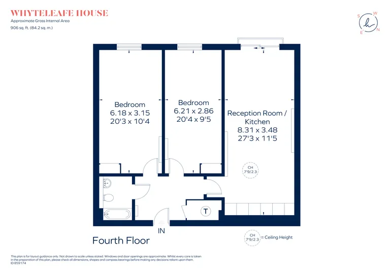 Floorplan 1 for Well Farm Road Whyteleafe CR3